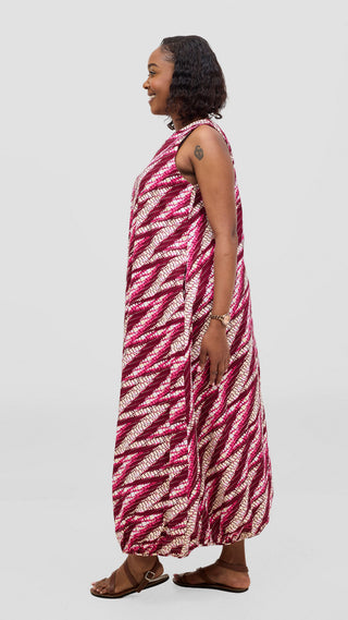 Safari by Vivo Naledi Bubble Midi Dress - Isara Print