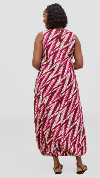 Safari by Vivo Naledi Bubble Midi Dress - Isara Print