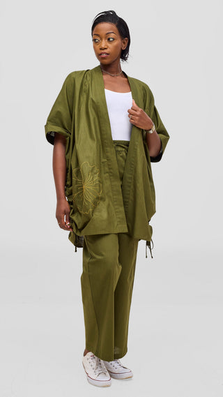 Safari by Vivo Zehra Drawstring Pants - Hunters Green