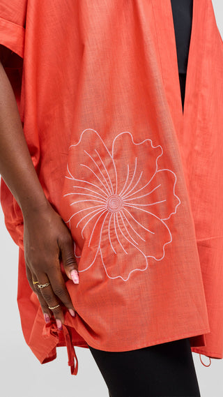 Safari by Vivo Zehra Embroidered Linen Kimono -