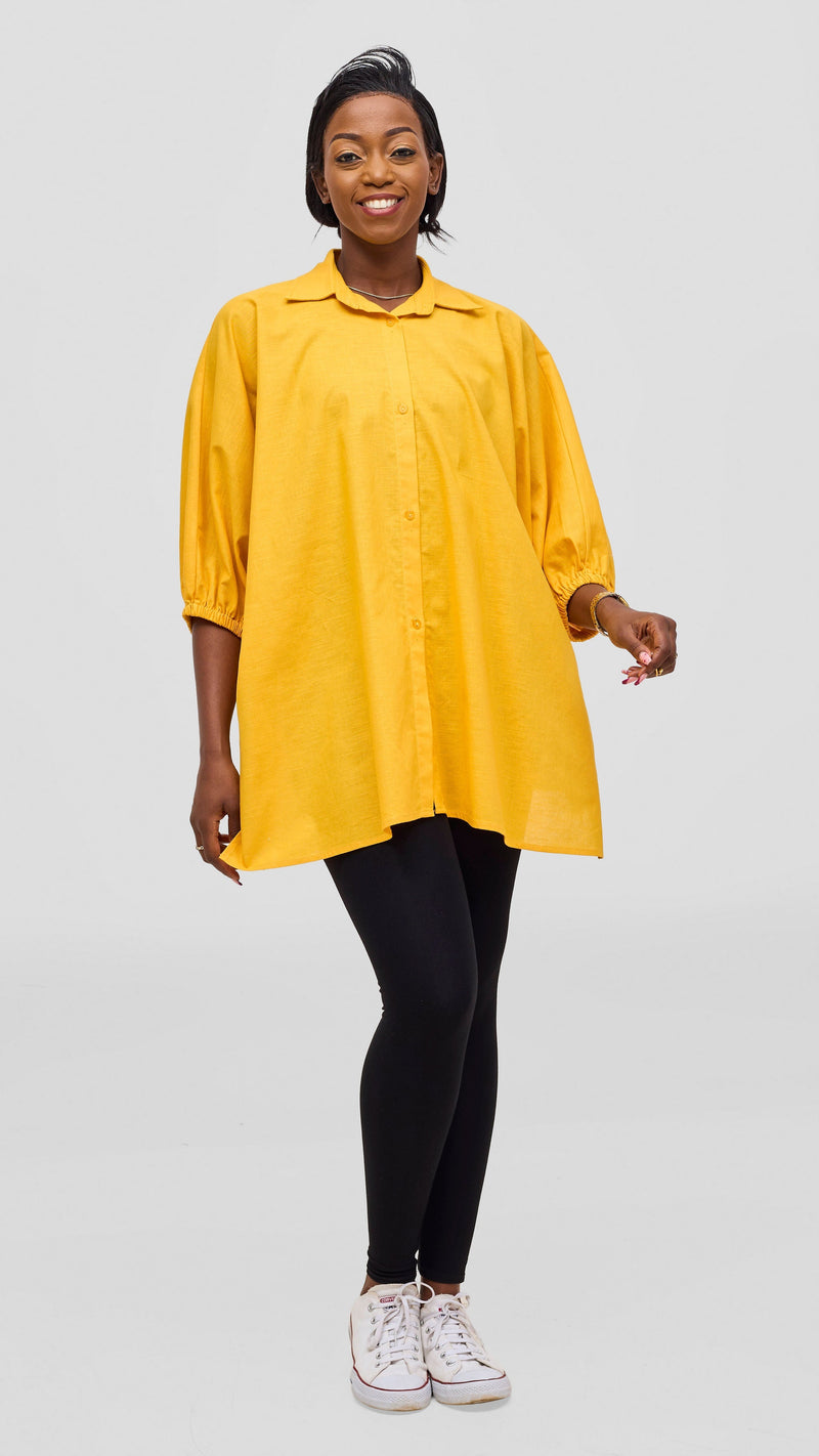 Safari by Vivo Zehra Extra Wide Linen Shirt -