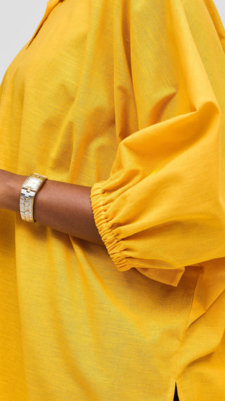 Safari by Vivo Zehra Extra Wide Linen Shirt -