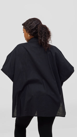 Safari by Vivo Zehra Extra Wide Linen Shirt -