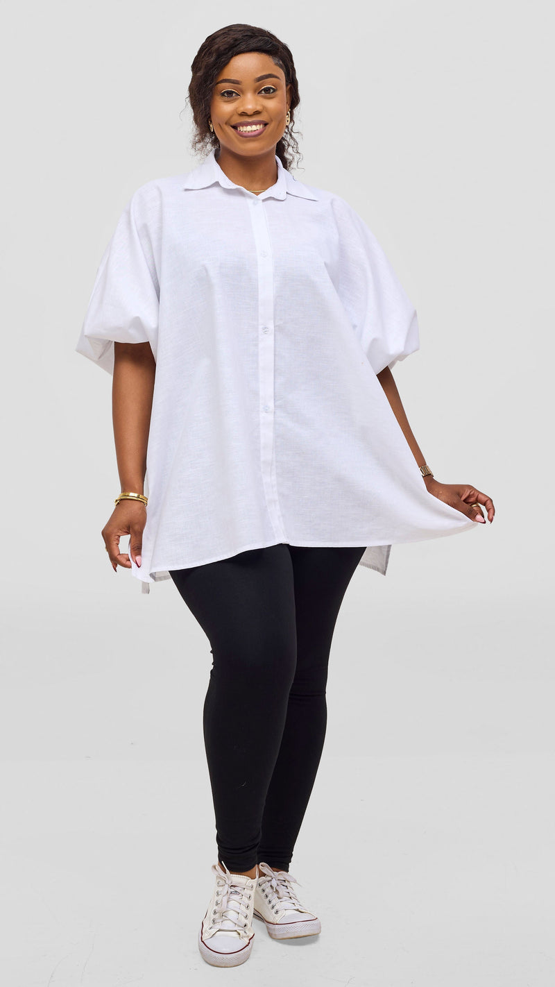 Safari by Vivo Zehra Extra Wide Linen Shirt -