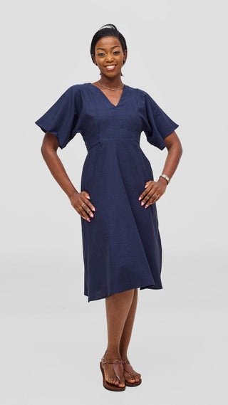 Safari by Vivo Zehra Tie Waist Kimono Dress -