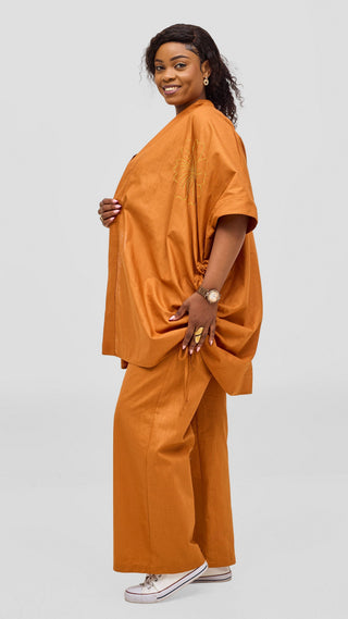 Safari by Vivo Zehra Drawstring Pants - Rust