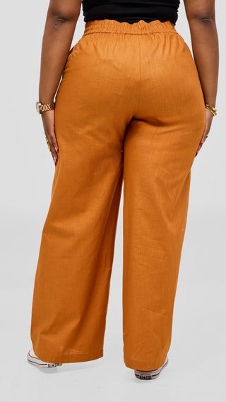 Safari by Vivo Zehra Drawstring Pants - Rust