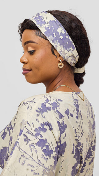 Safari by Vivo Cotton Wide Drawstring Kaftan -  Print