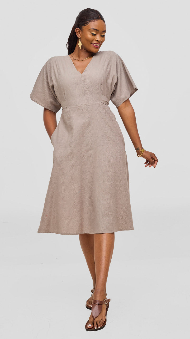 Safari by Vivo Zehra Tie Waist Kimono Dress -