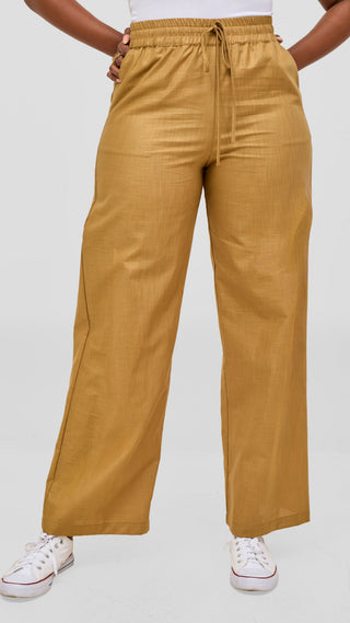 Safari by Vivo Zehra Drawstring Pants - Beige