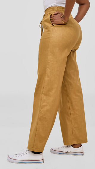 Safari by Vivo Zehra Drawstring Pants - Beige
