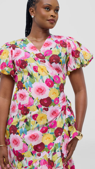 Safari by Vivo Cotton Wrap Dress -