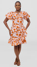 LIGHT PEACH / ORANGE PRINT