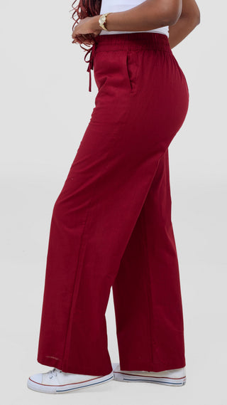 Safari by Vivo Zehra Drawstring Pants - Coral