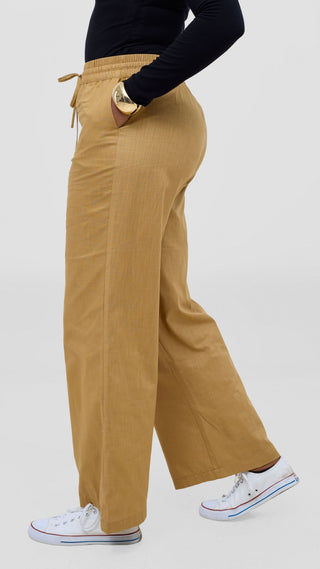 Safari by Vivo Zehra Drawstring Pants - Tan