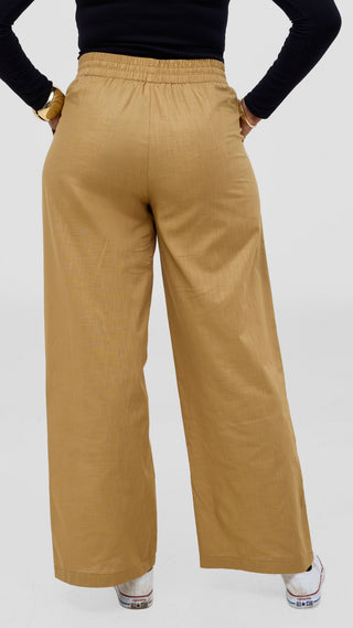 Safari by Vivo Zehra Drawstring Pants - Tan