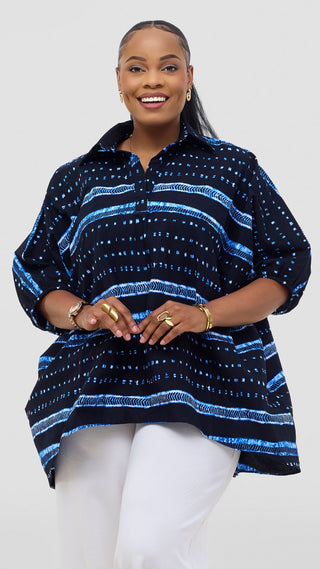 Safari Tafari Highlow Top - Shan Print