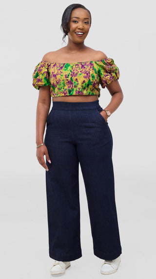 Safari Tafari Wrap Top - Semu Print