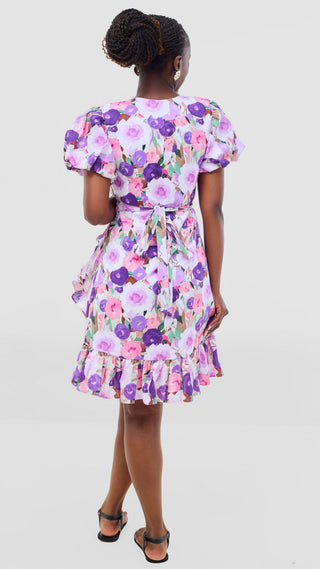 Safari by Vivo Cotton Wrap Dress -  Print