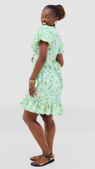 Safari by Vivo Cotton Wrap Dress -  Print