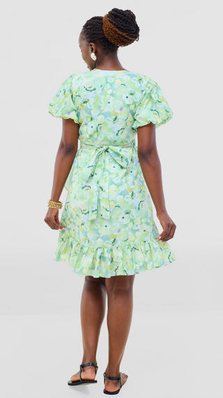Safari by Vivo Cotton Wrap Dress -  Print