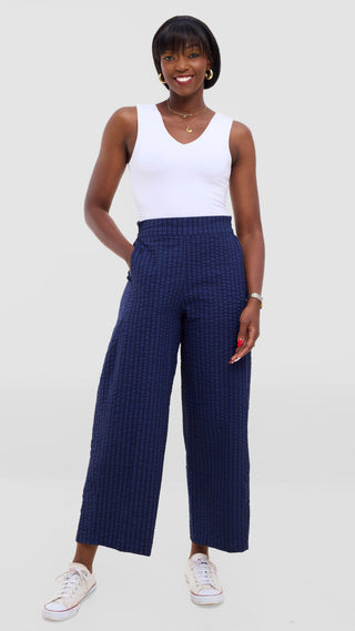 Safari by Vivo Zehra Barrel Pants - Navy
