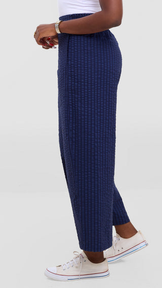 Safari by Vivo Zehra Barrel Pants - Navy