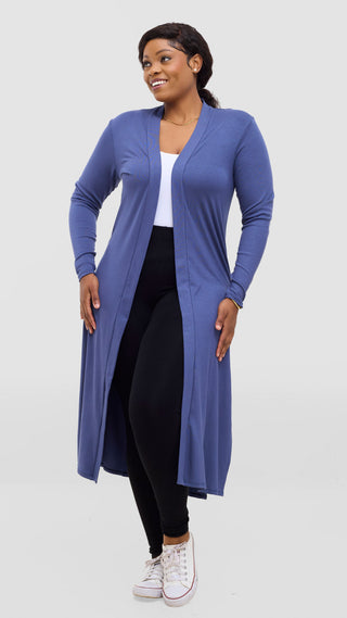 Safari Long Sleeve Waterfall - Powder Blue