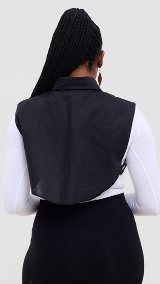 Shiv & Shikie X Safari Faux Collar Shirt - Black
