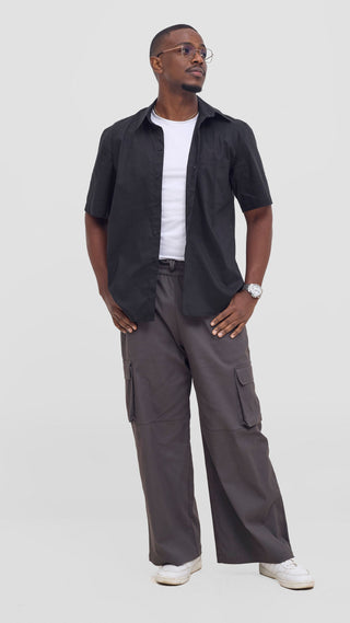 Shiv & Shikie X Safari Cargo Pants - Dark Grey