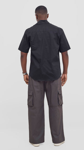 Shiv & Shikie X Safari Short Sleeve Shirt - Black