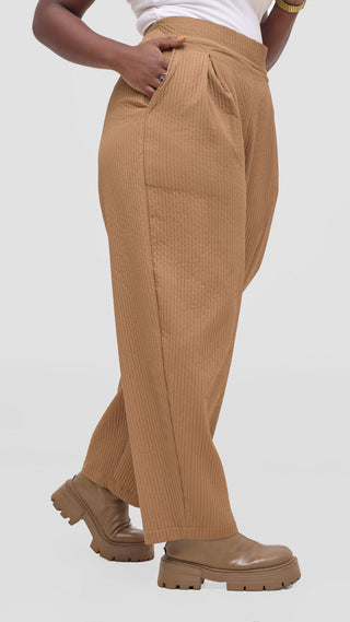 Shiv & Shikie X Safari Barrel Pants - Taupe