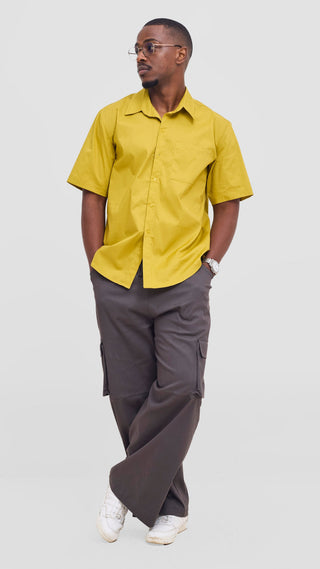 Shiv & Shikie X Safari Short Sleeve Shirt - Lime