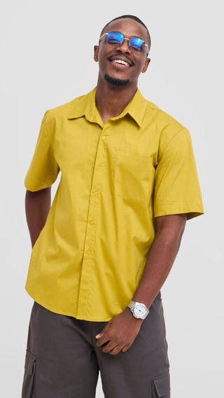 Shiv & Shikie X Safari Short Sleeve Shirt - Lime