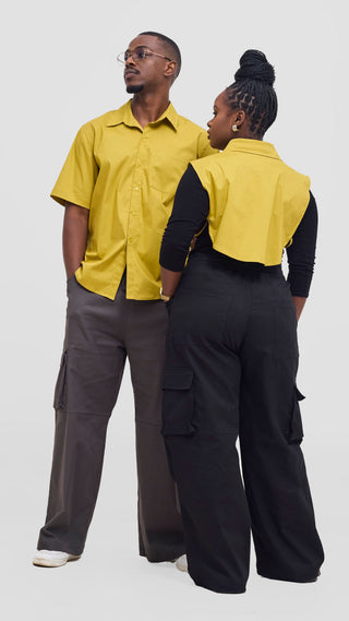 Shiv & Shikie X Safari Faux Collar Shirt - Lime