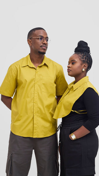 Shiv & Shikie X Safari Faux Collar Shirt - Lime