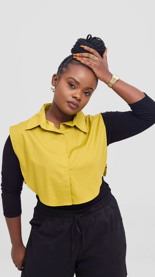 Shiv & Shikie X Safari Faux Collar Shirt - Lime