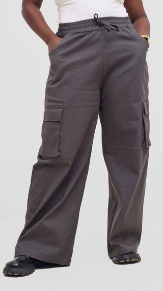 Shiv & Shikie X Safari Cargo Pants - Dark Grey