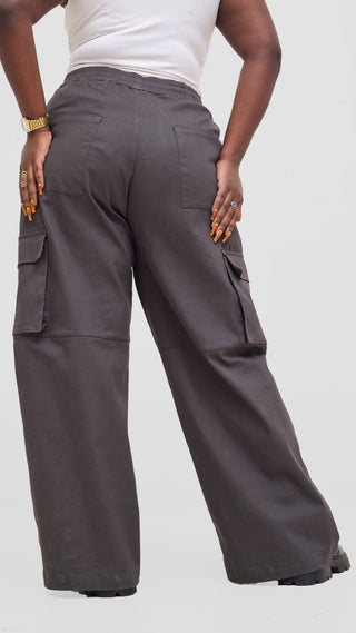 Shiv & Shikie X Safari Cargo Pants - Dark Grey