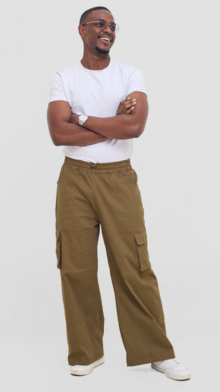 Shiv & Shikie X Safari Cargo Pants - Hunters - Shopzetu