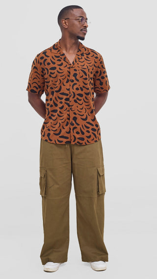 Shiv & Shikie X Safari Cargo Pants - Hunters - Shopzetu