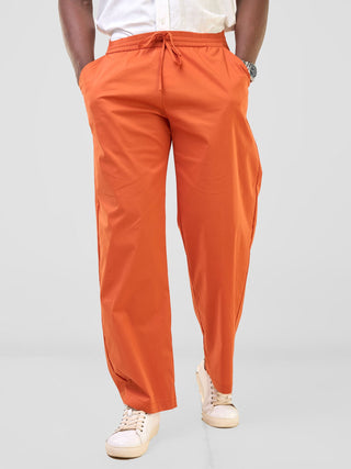 Safari Njano Men's Easy Fit Pants - Rust