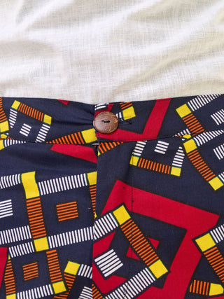 Safari Njano Men's Straight Leg Pants - Jura Print