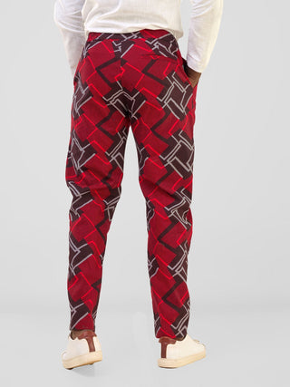 Safari Njano Men's Straight Leg Pants - Obu Print