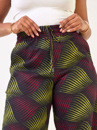 Safari Njano Wide Leg Pants - Shama Print