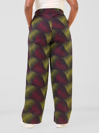 Safari Njano Wide Leg Pants - Shama Print