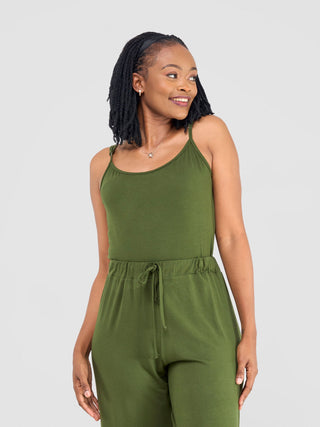 Safari Spaghetti Tank Top - Hunters - Shopzetu