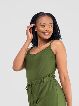 Safari Spaghetti Tank Top - Hunters - Shopzetu
