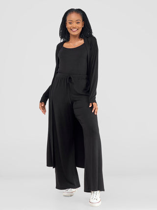 Safari by Vivo Long Sleeve Waterfall - Black