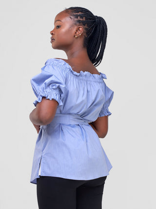 Safari Mali Off Shoulder Ruffle Top -
